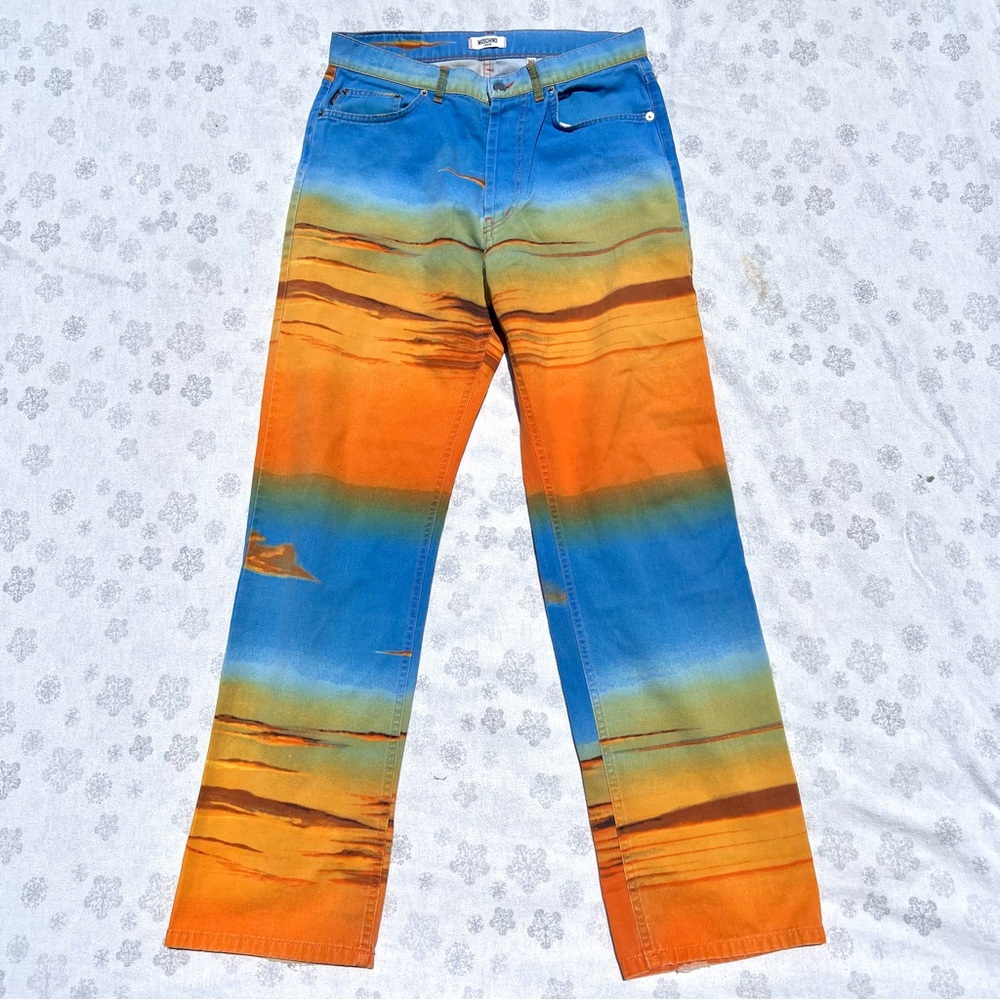 Moschino sunset pattern jeans